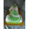Детский торт на 1 годик зеленый